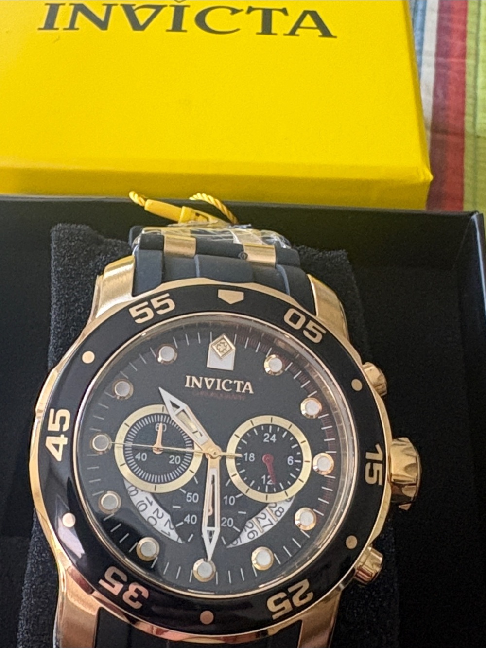 Sale today New Invicta Pro Diver SCUBA
Men's Watch - 48mm, Gold, Black - Picture 3 of 16
